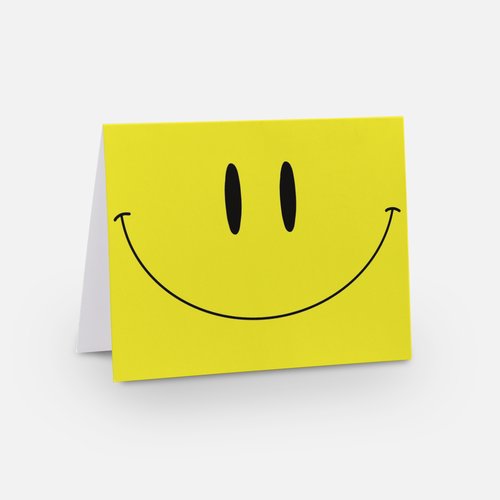 Neon Smiley Card