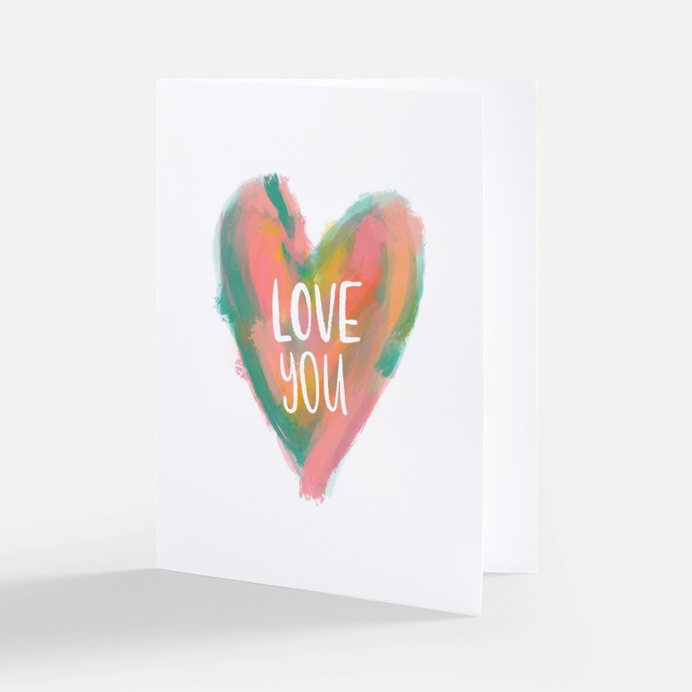 Love You (Heart) Card