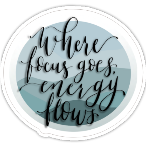 Where Focus Goes Sticker